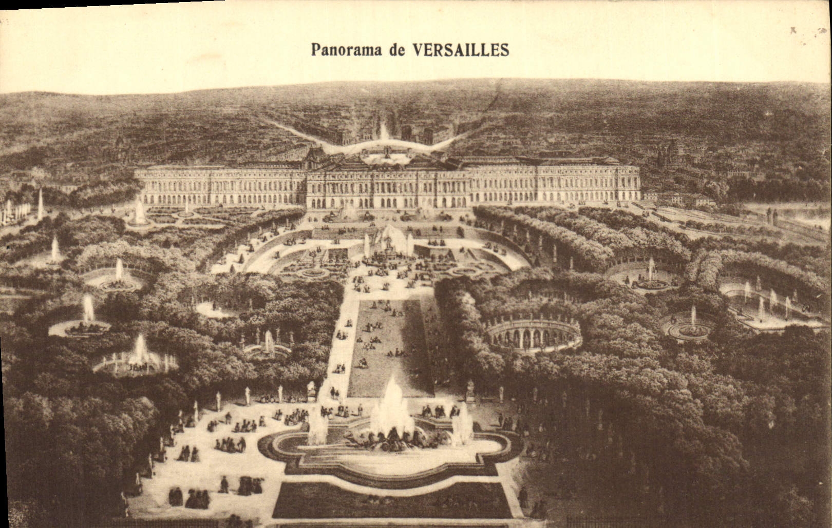 CPA Panorama de Versailles 