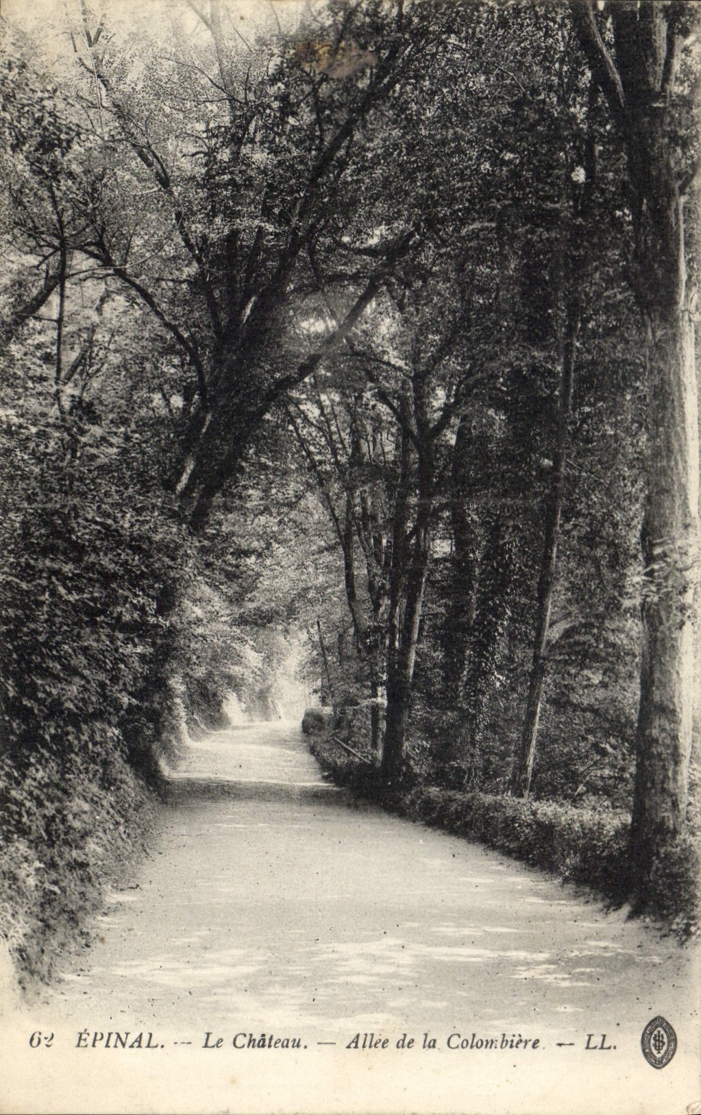 CPA Epinal Le Chateau Allee de la Colombiere