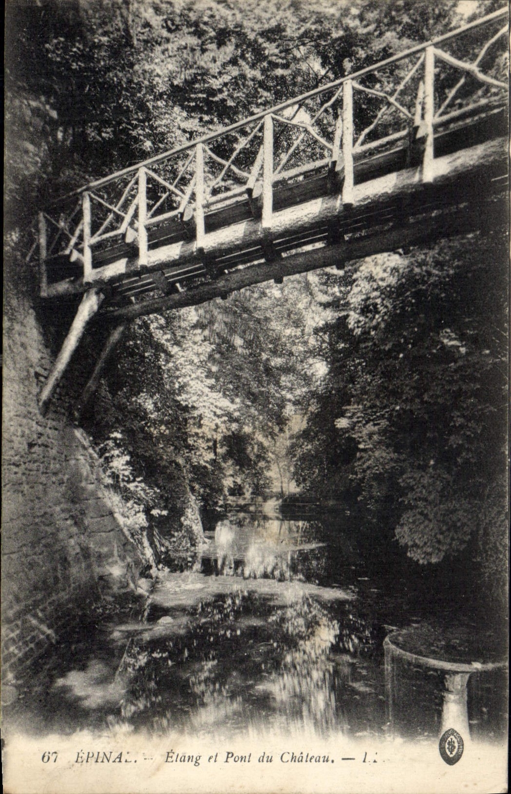 CPA Epinal Etang et Pont du Chateau 