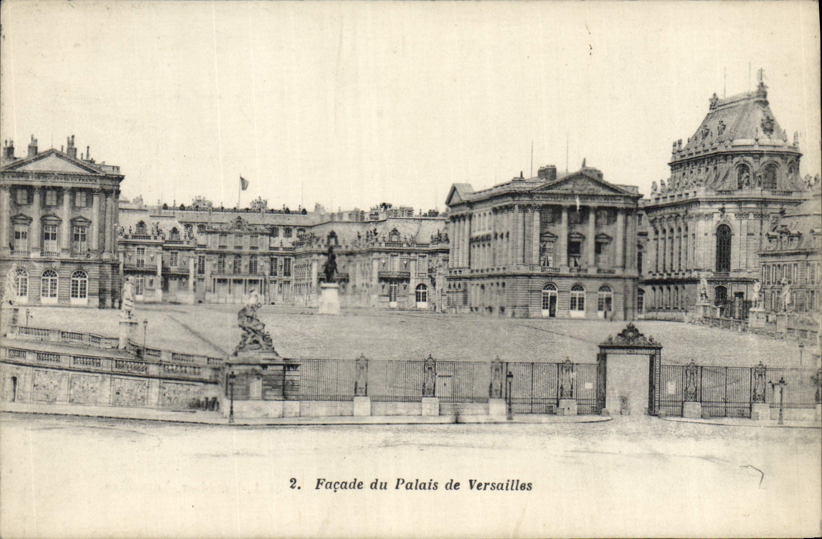 CPA Facade du Palais de Versailles 
