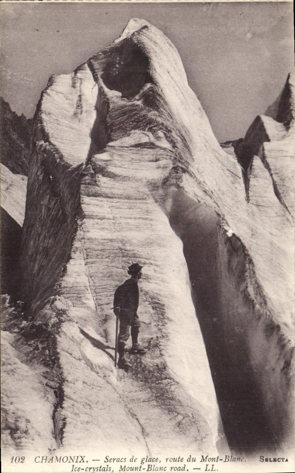 CPA Chamonix Seracs de glace route du Mont Blanc 