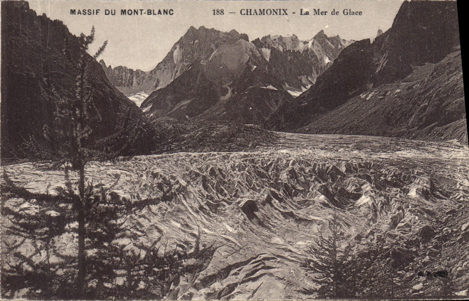 CPA Massif du Mont Blanc Chamonix La Mer de Glace 