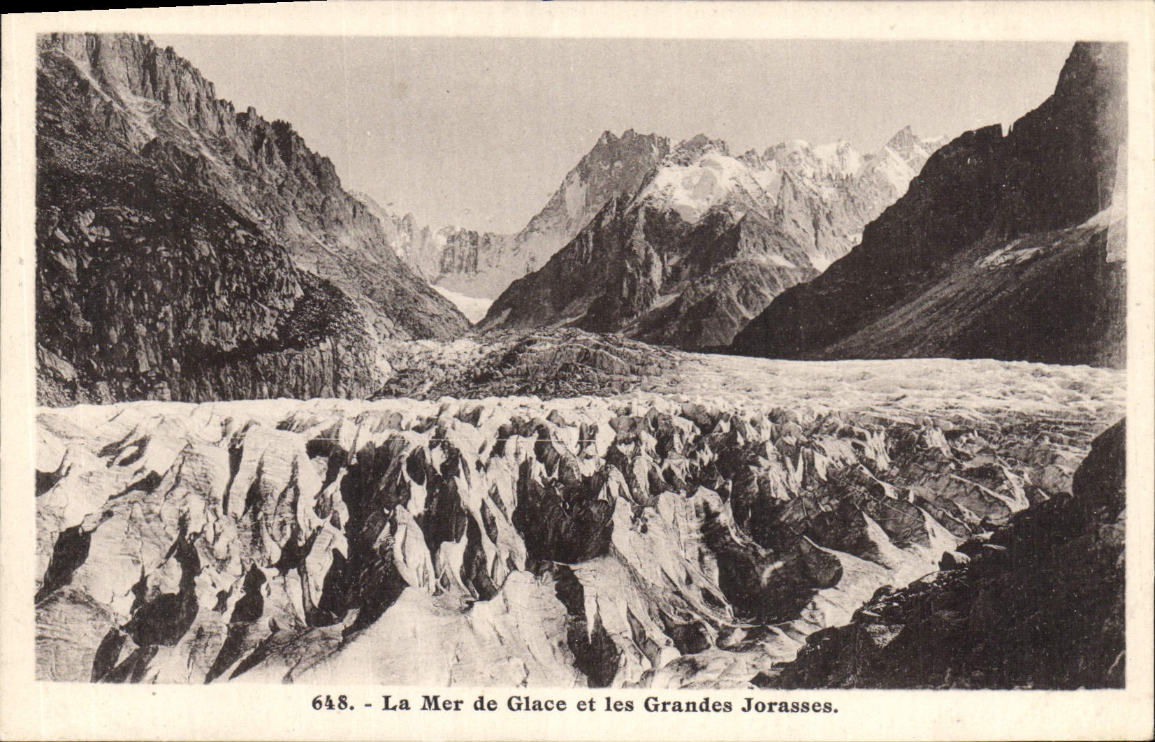 CPA La Mer de Glace et les Grandes Jorasses 