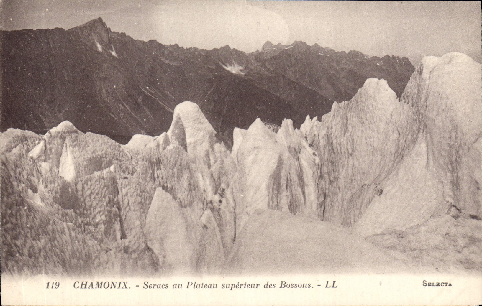 CPA Chamonix Seracs au Plateau superieur des Bossons 