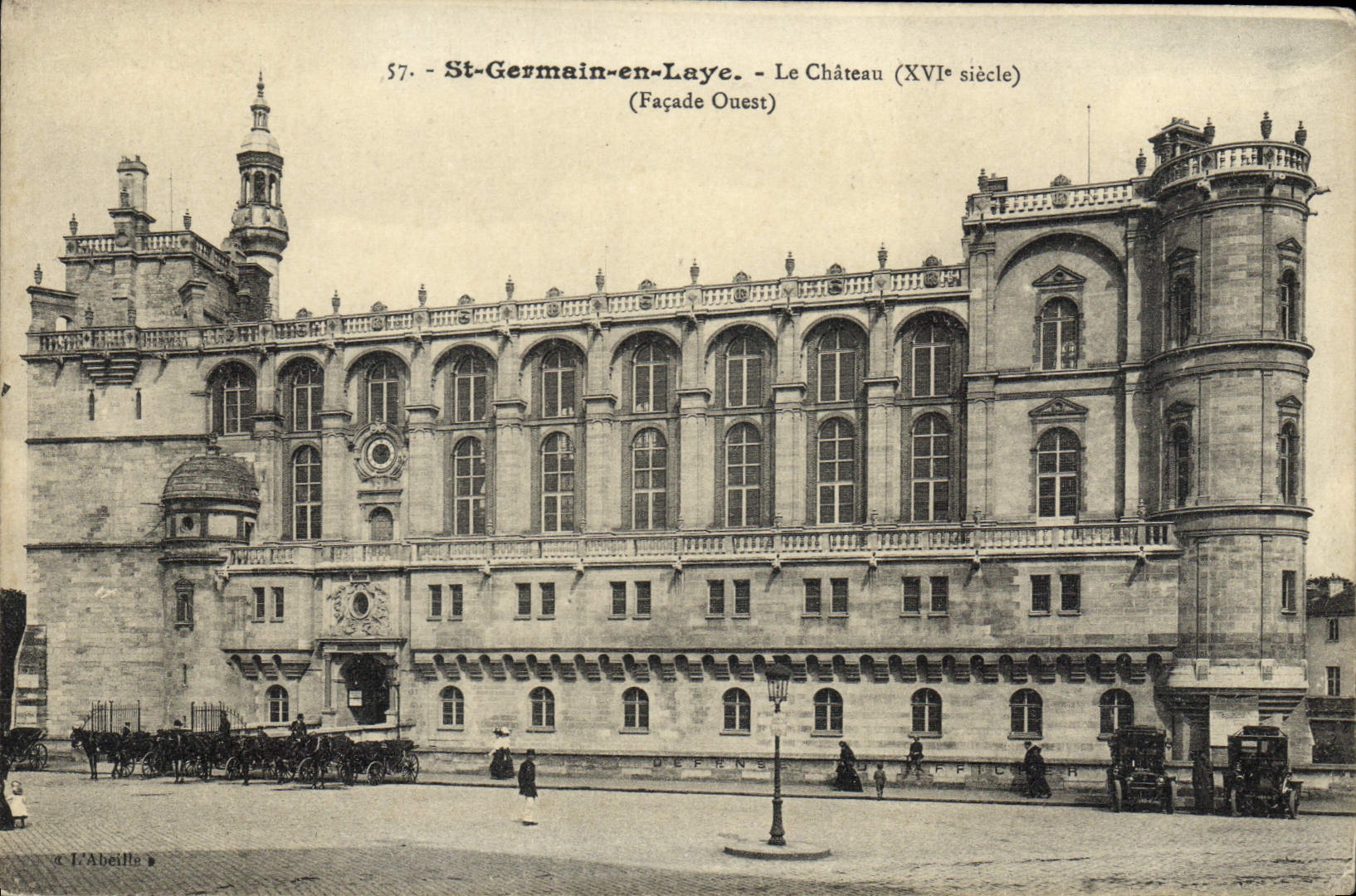 CPA St Germain en Laye Le Chateau XVI siecle Facade Ouest