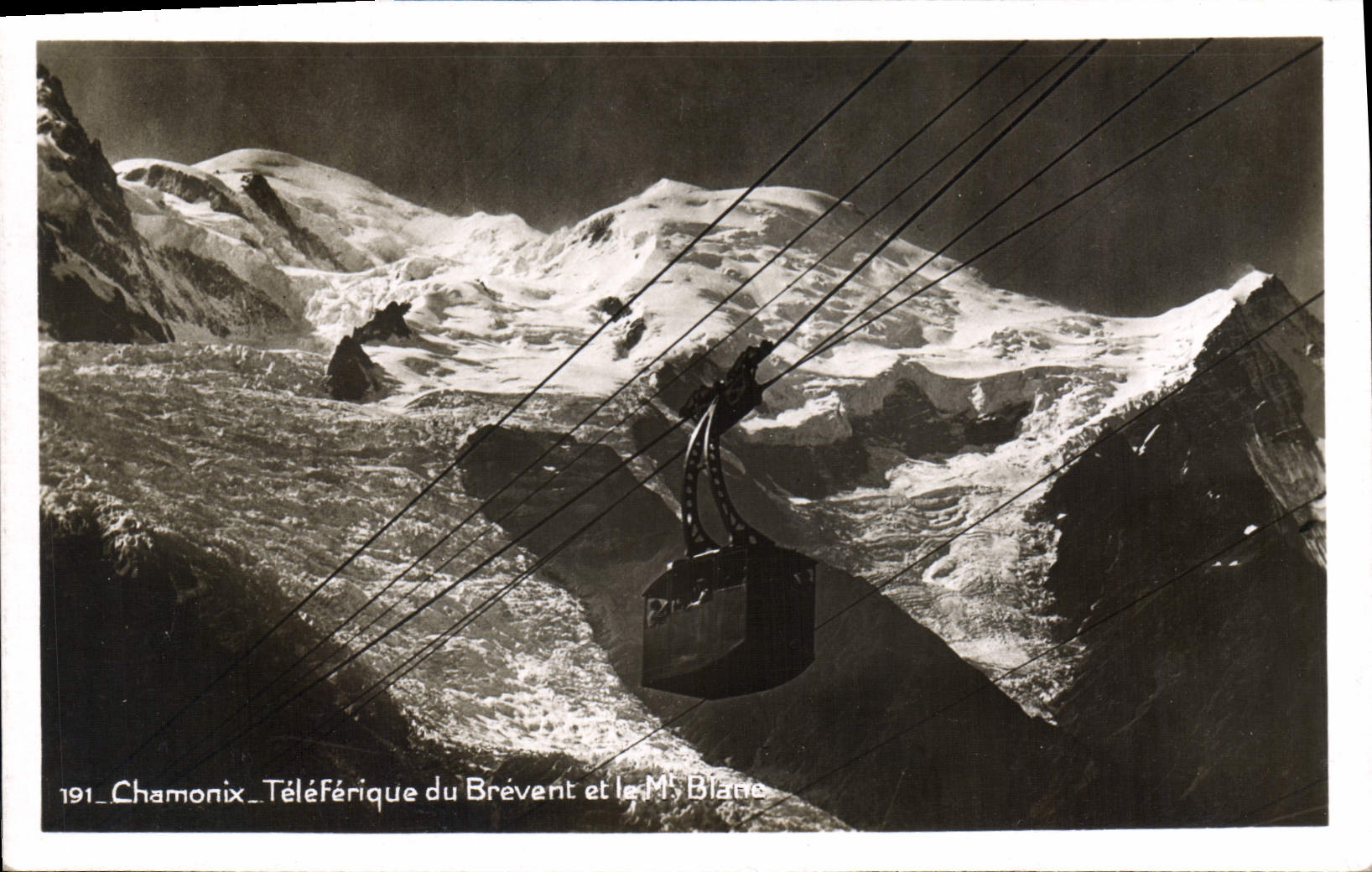 CPA Chamonix Teleferique du Brevent et le M Blanc 