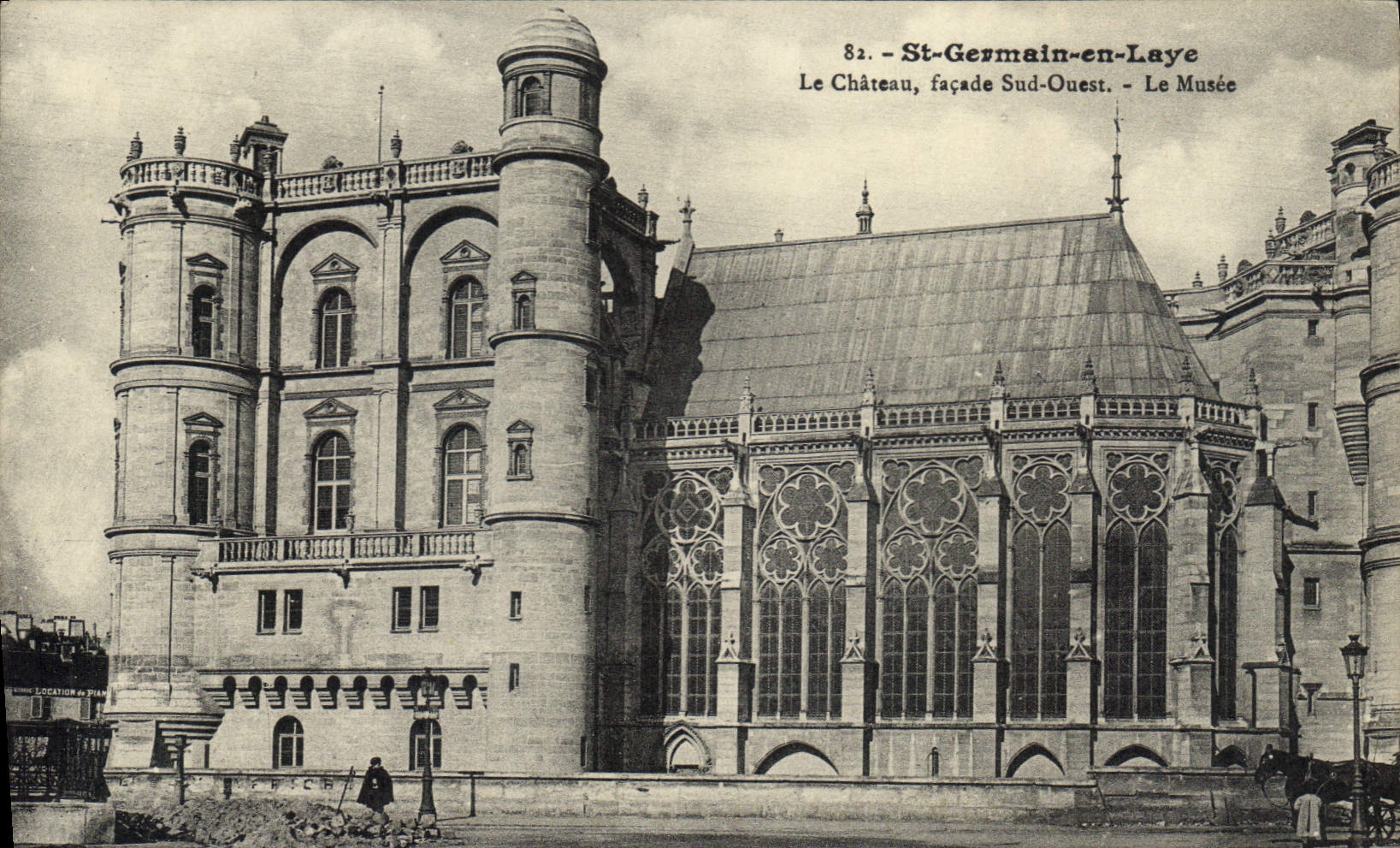 CPA St Germain en Laye Le Chateau facade Sud Ouest Le Musee