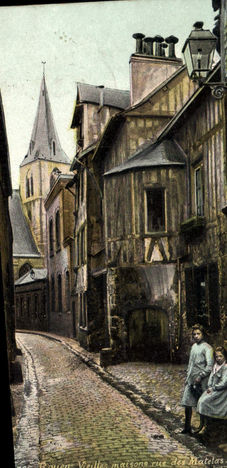 CPA Rouen Vieilles maisons rue des Matelas 