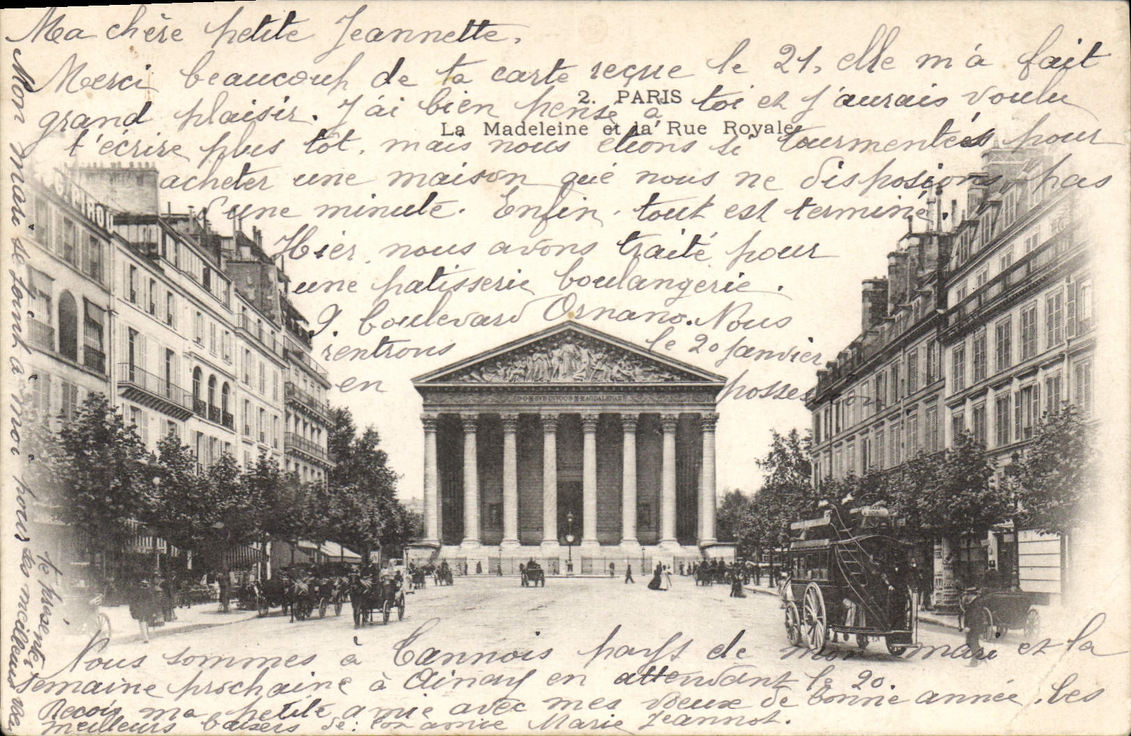 CPA Paris la Madeleine et la Rue Royale 