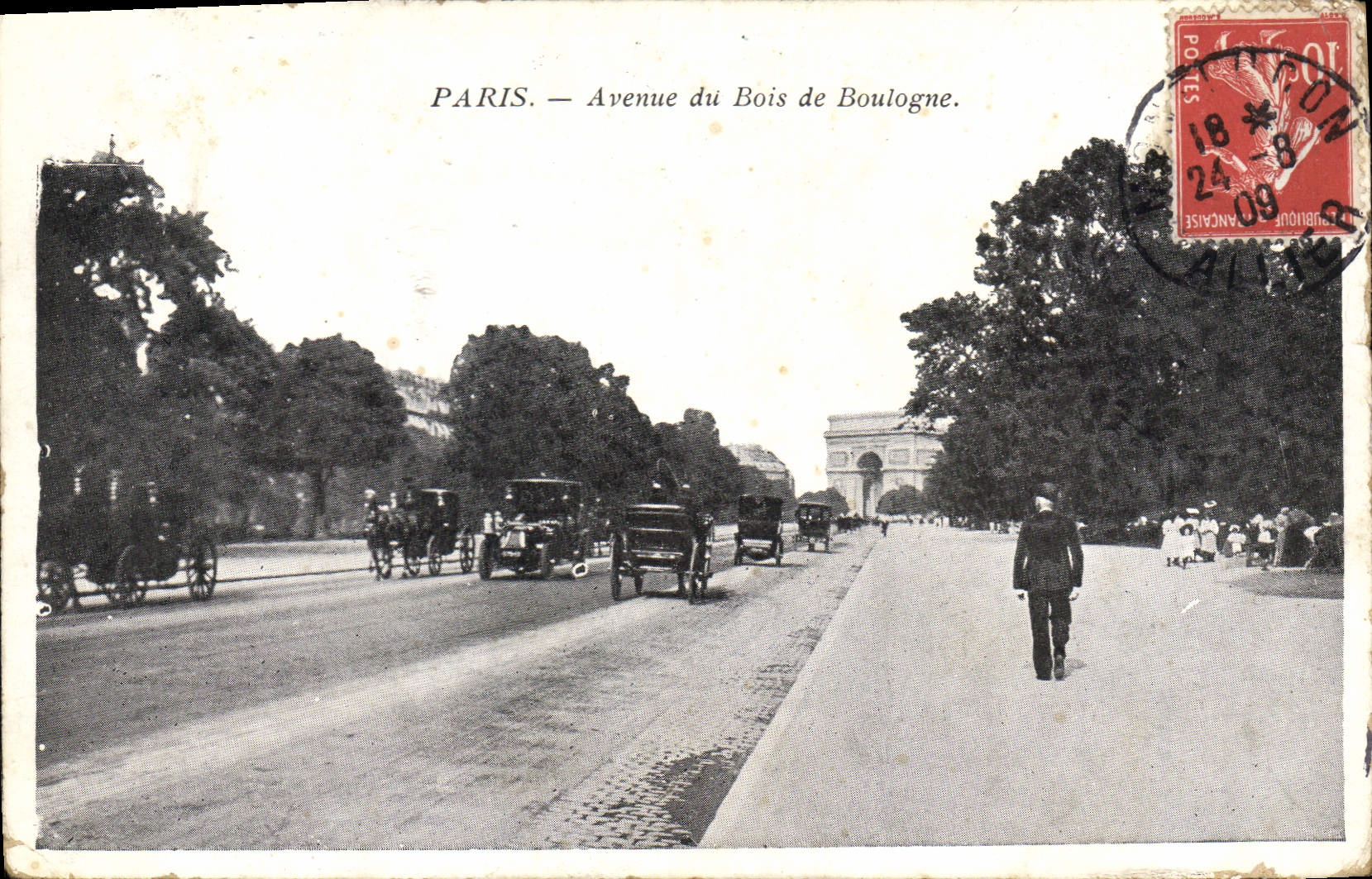 CPA Paris Avenue du Bois de Boulogne 
