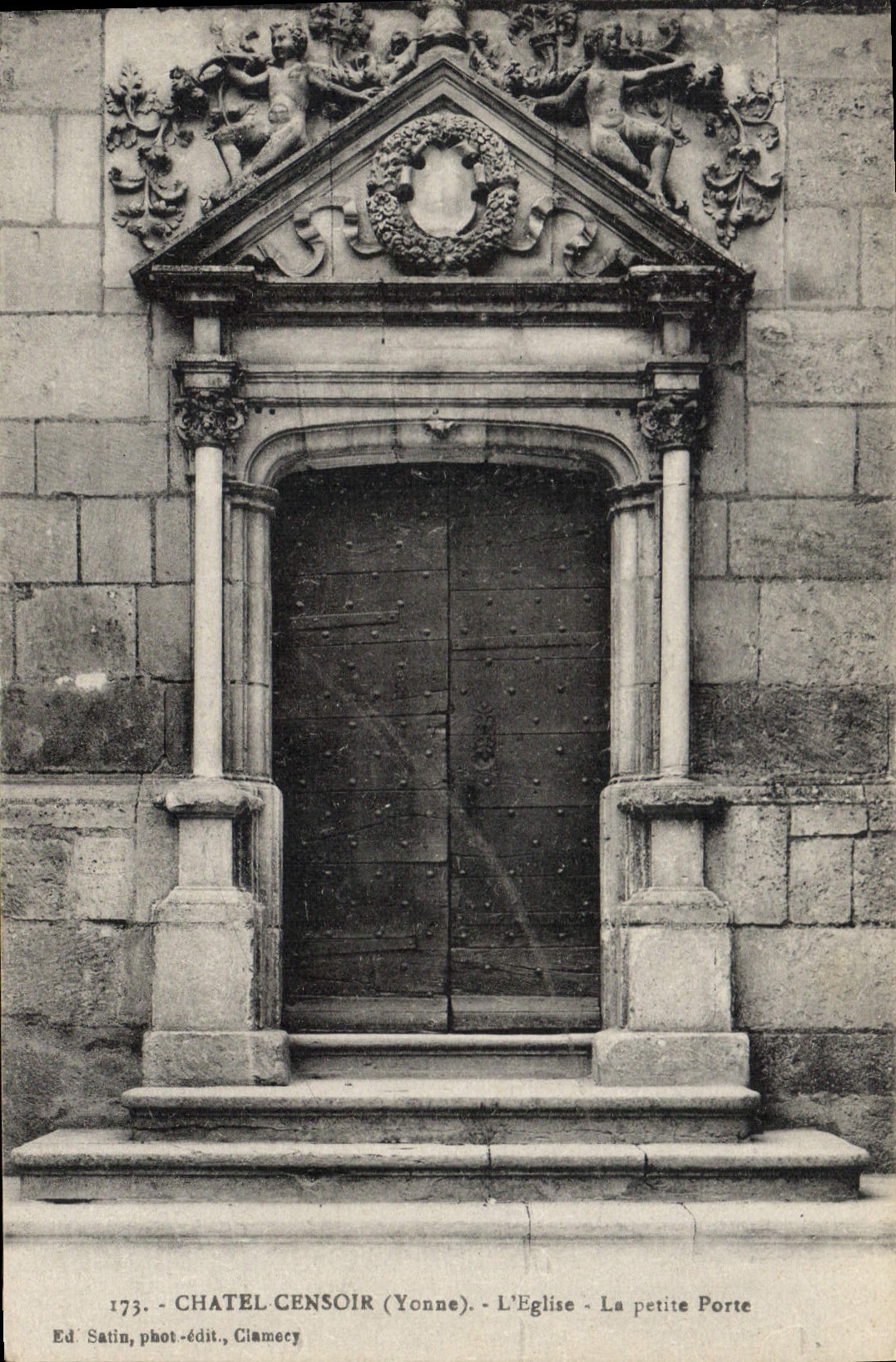 CPA Chatel Censoir Yonne l'eglise la petite Porte 