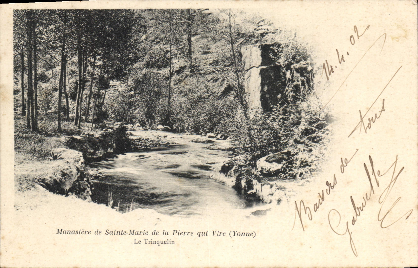 CPA Monastere de Sainte Marie de la Pierre Qui Vire Yonne le Trinquelin