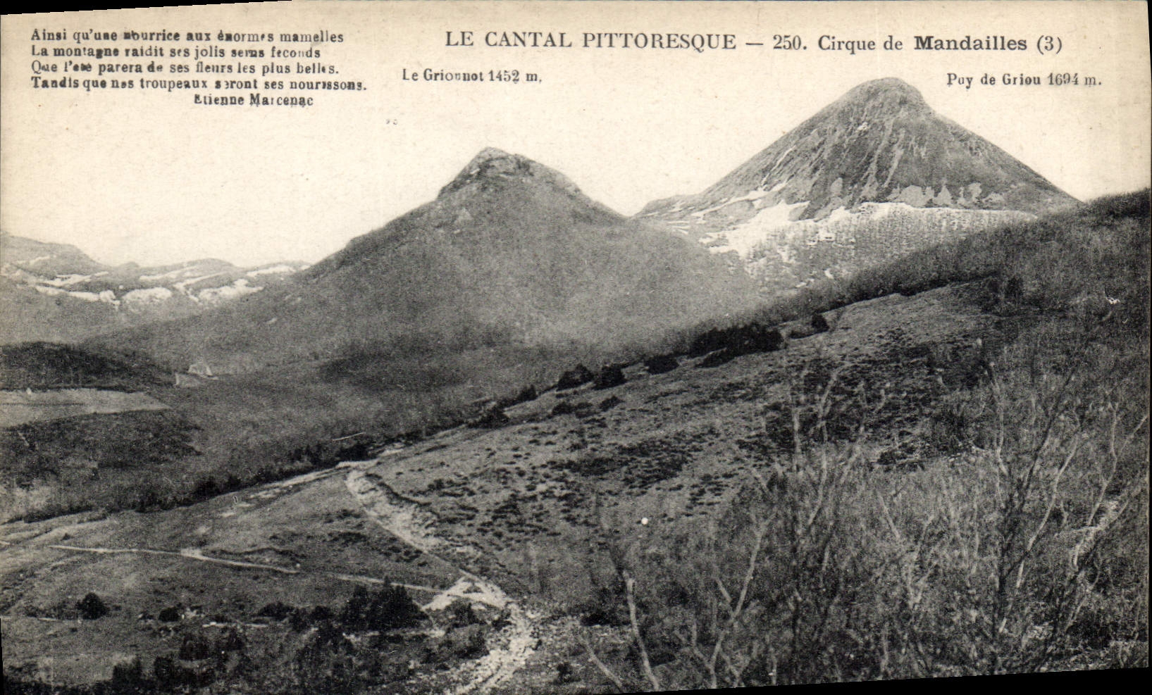 CPA Le Cantal Pittoresque Cirque de Mandailles 