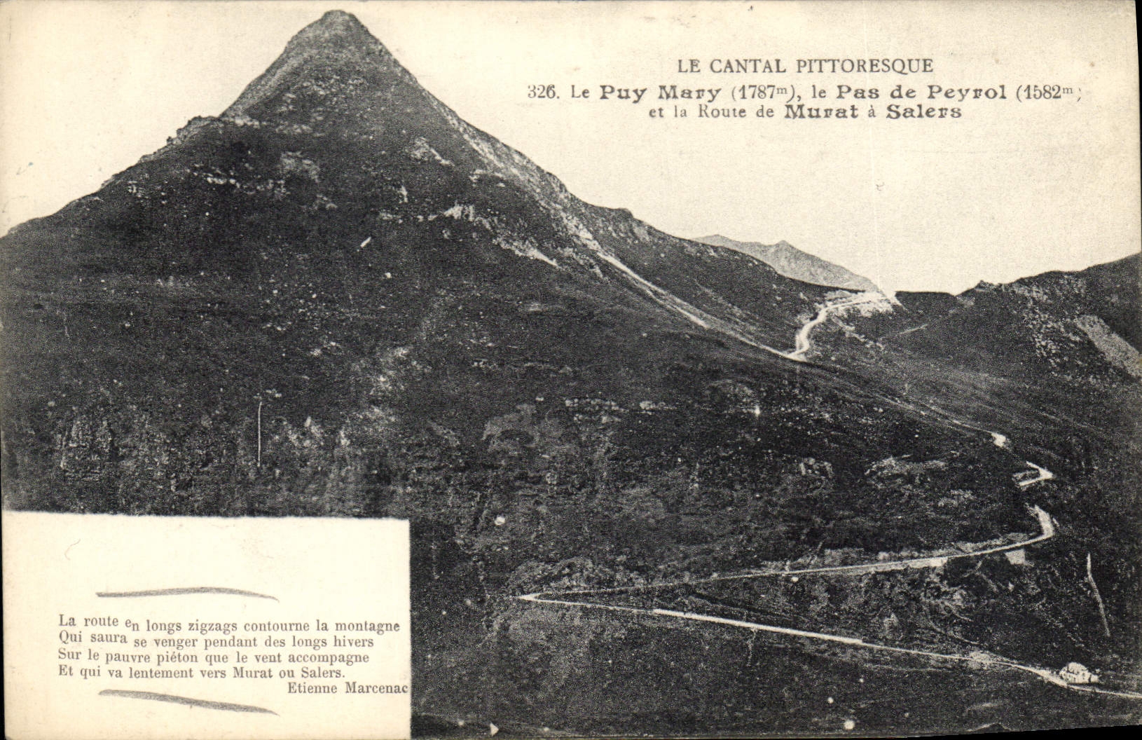 CPA Le Cantal Pittoresque le Puy Mary le pas de Peyrol et la Route de Murat a Salers 