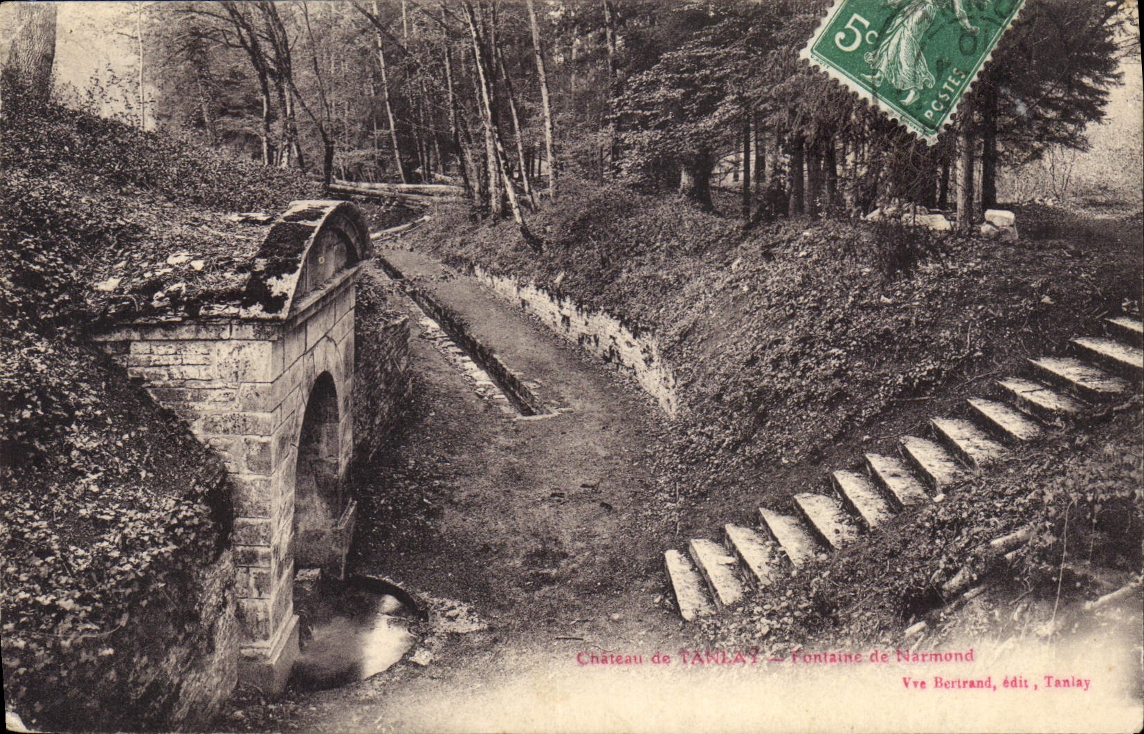 CPA Château de Tannay Fontaine de Narmond