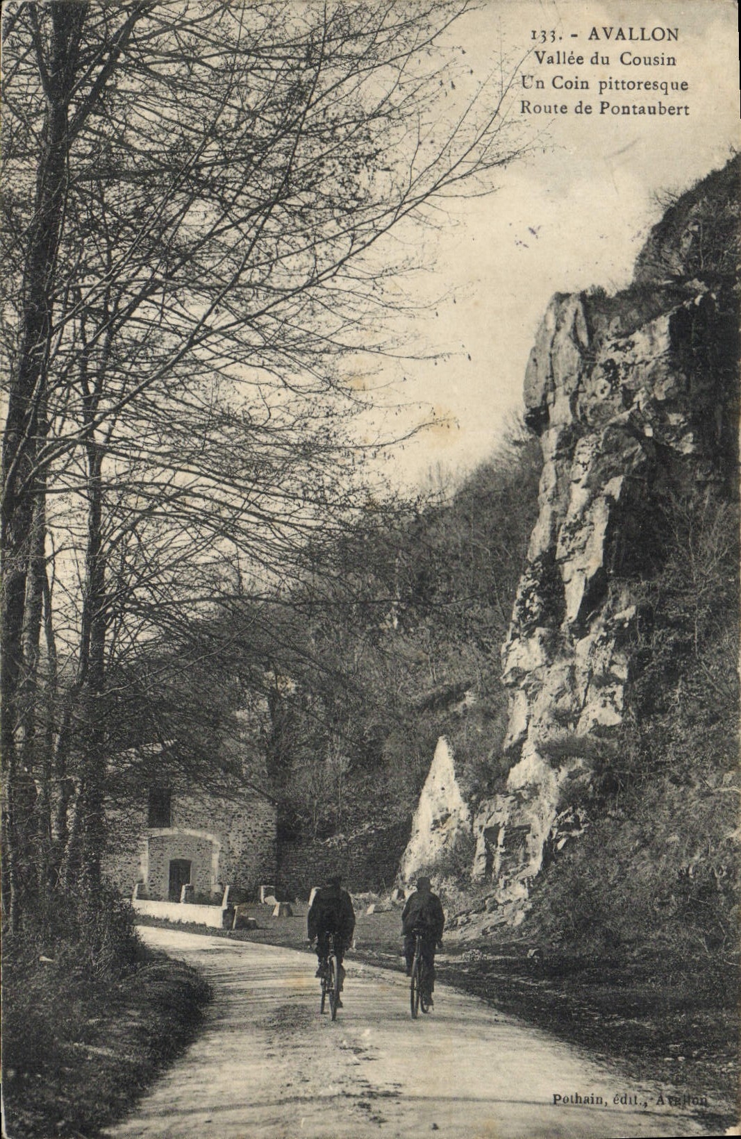 CPA Avallon Vallee du Cousin un coin pittoresque Route de Pontaubert 