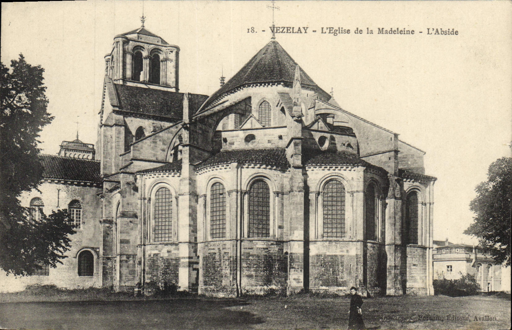 CPA Vezelay L'Eglise de la Madeleine L'Abside