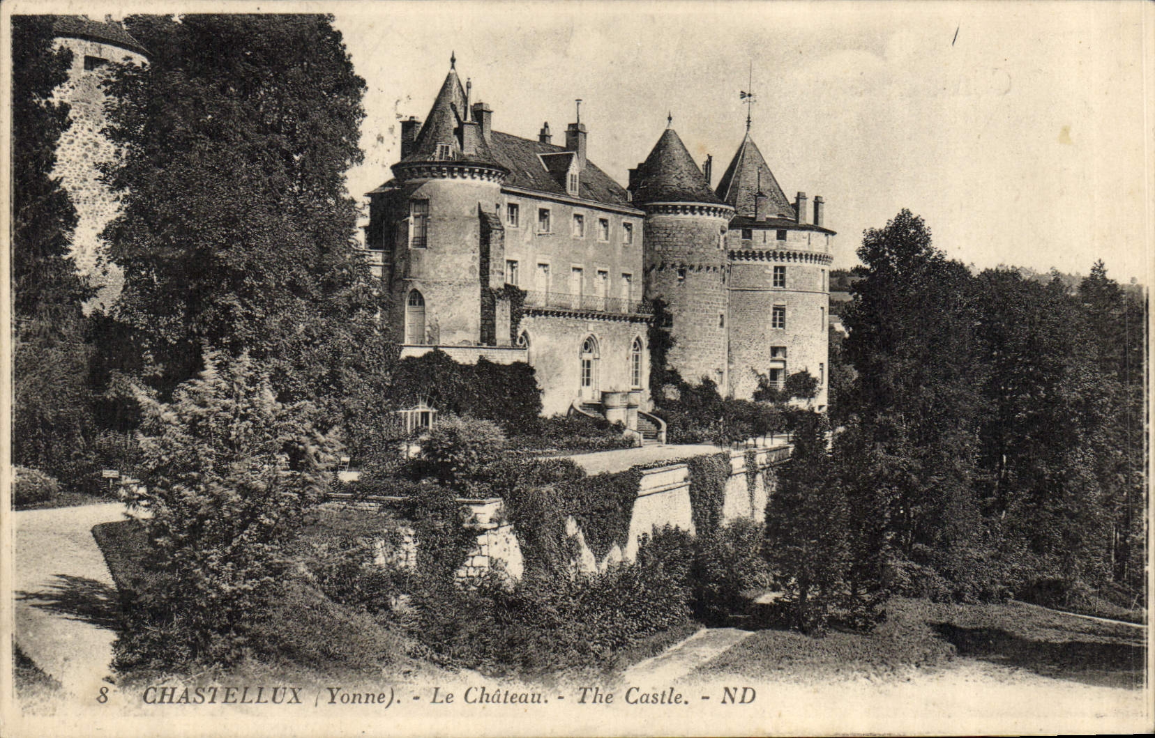 CPA Chastellux Yonne le chateau 