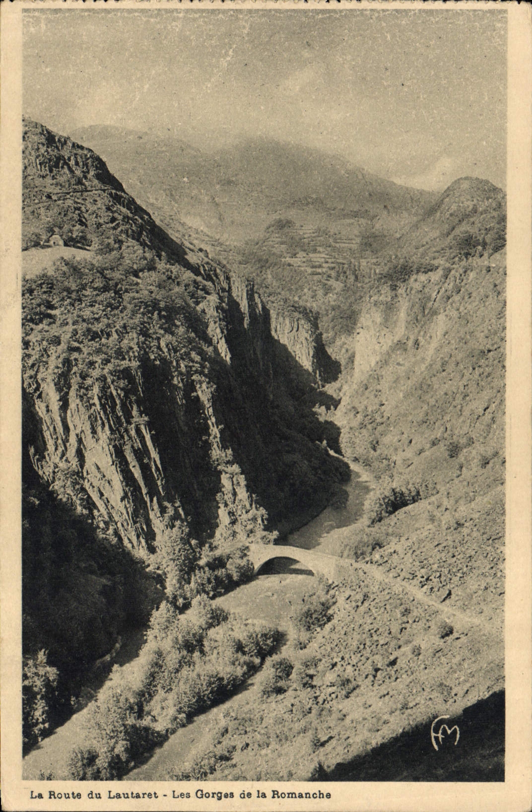 CPA La Route du Lautaret les Gorges de la Romanche