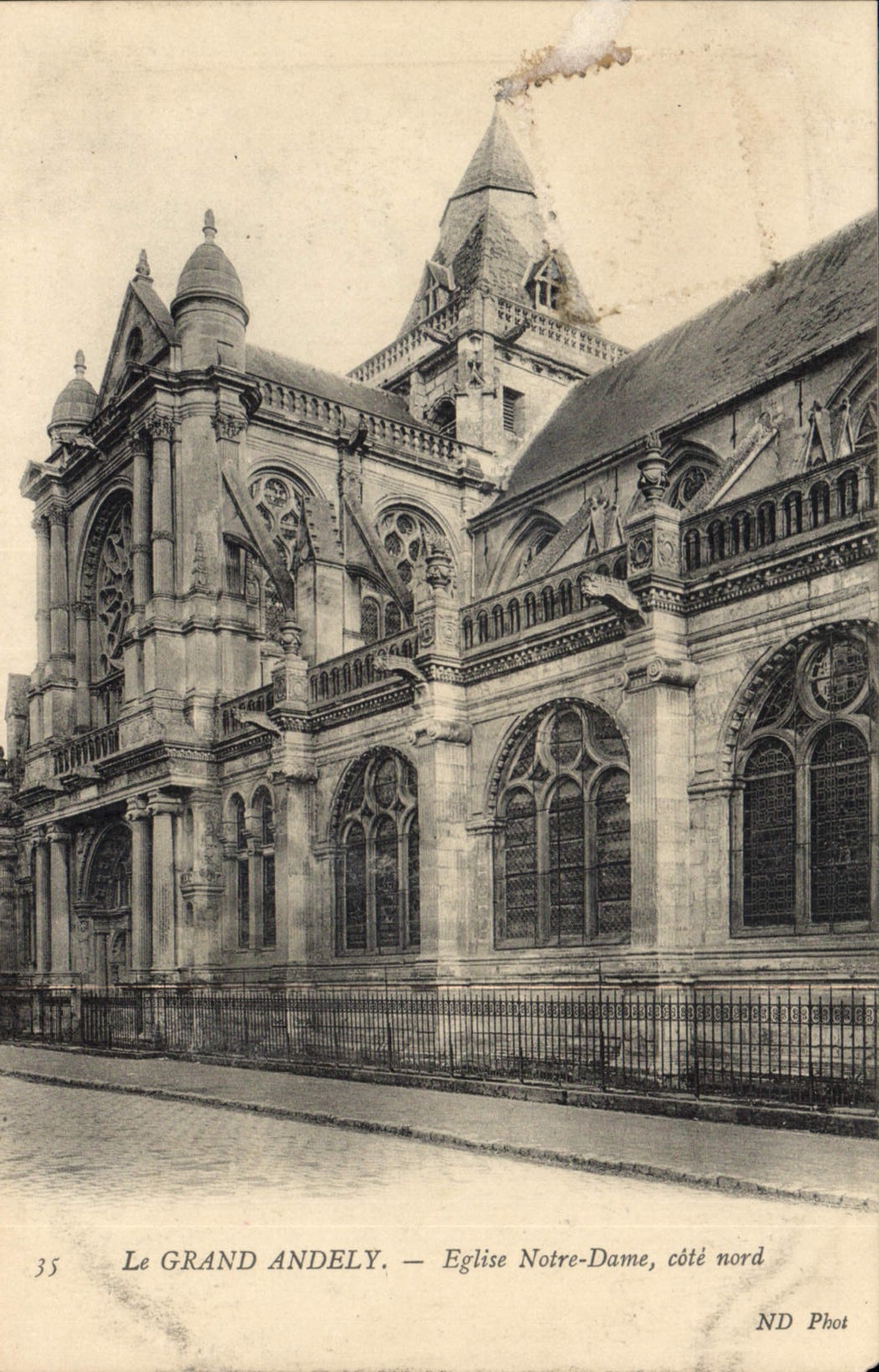 CPA Le Grand Andely Eglise Notre Dame Cote Nord