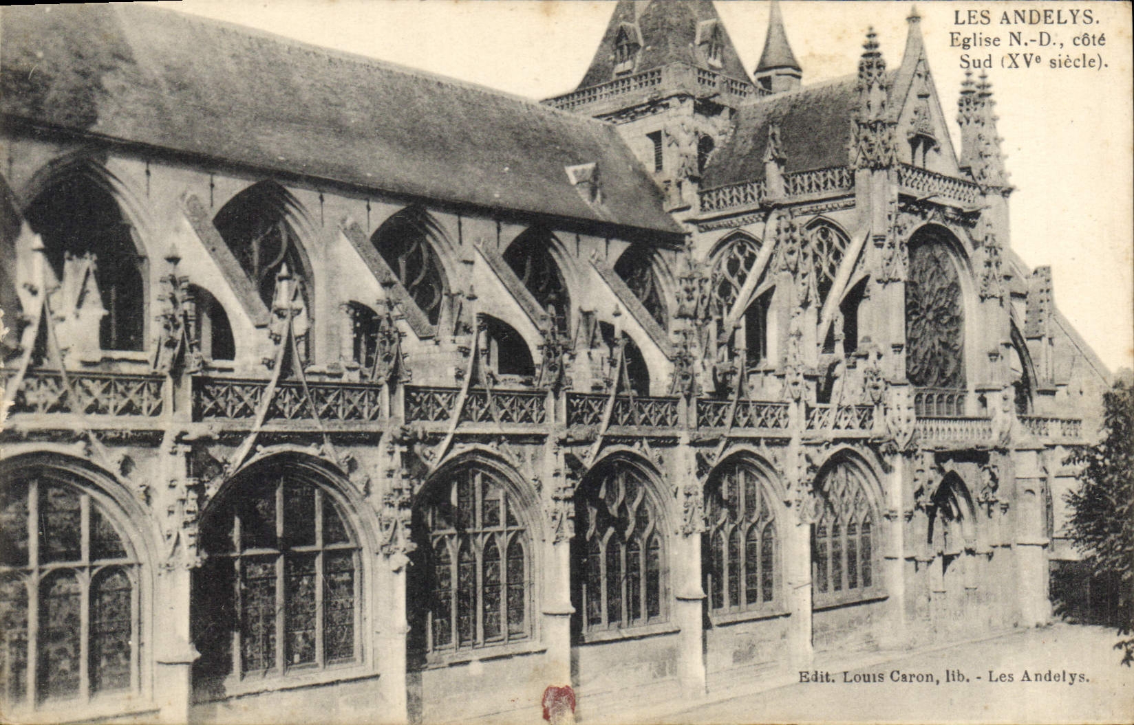 CPA Les Andelys Eglise N D cote Sud XV siecle
