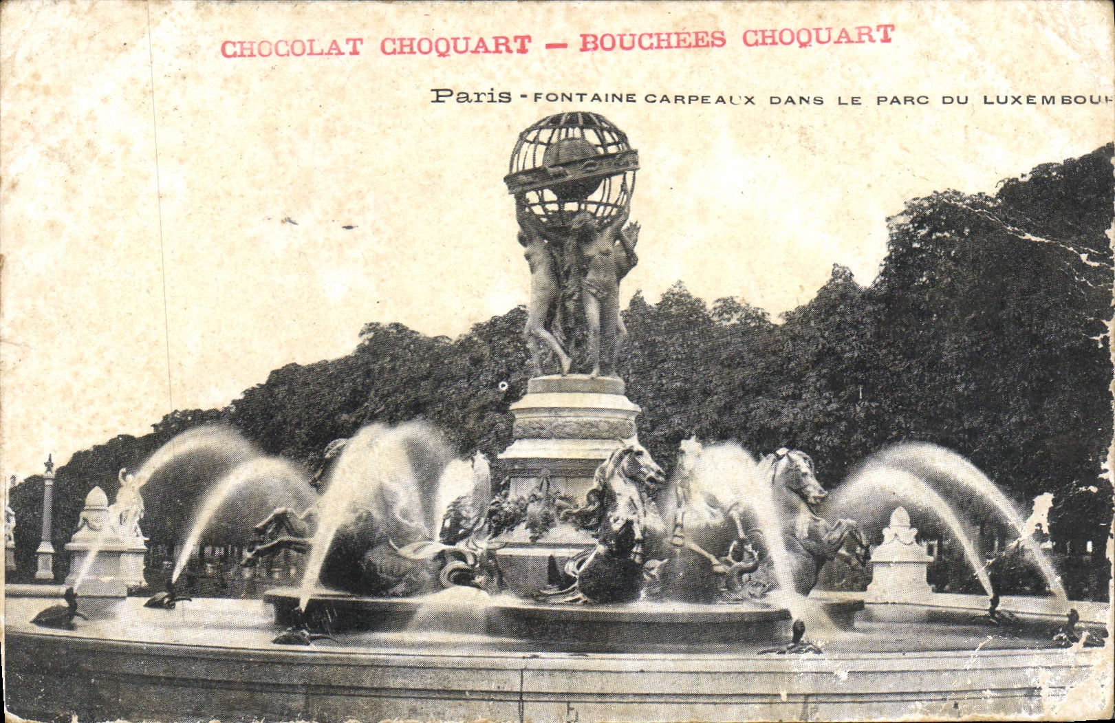 CPA Paris Fontaine Carpeaux dans le Parc du Luxembourg 