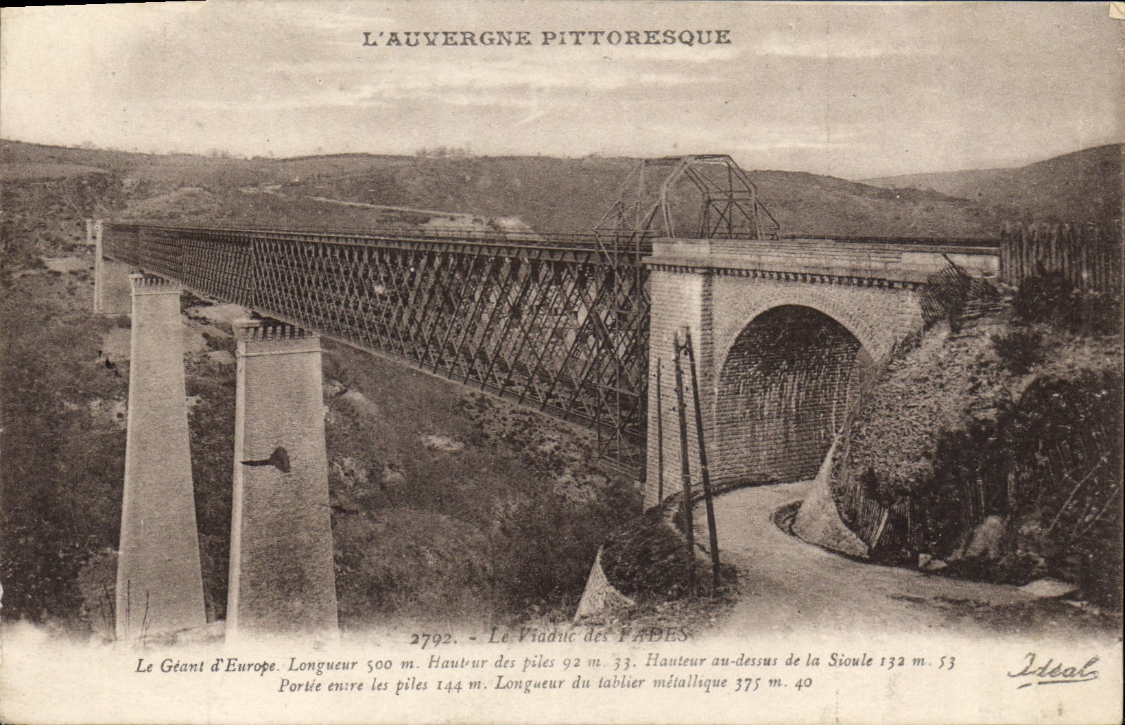 CPA L'Auvergne Pittoresque le Viaduc des Fades le Grand d'Europe 
