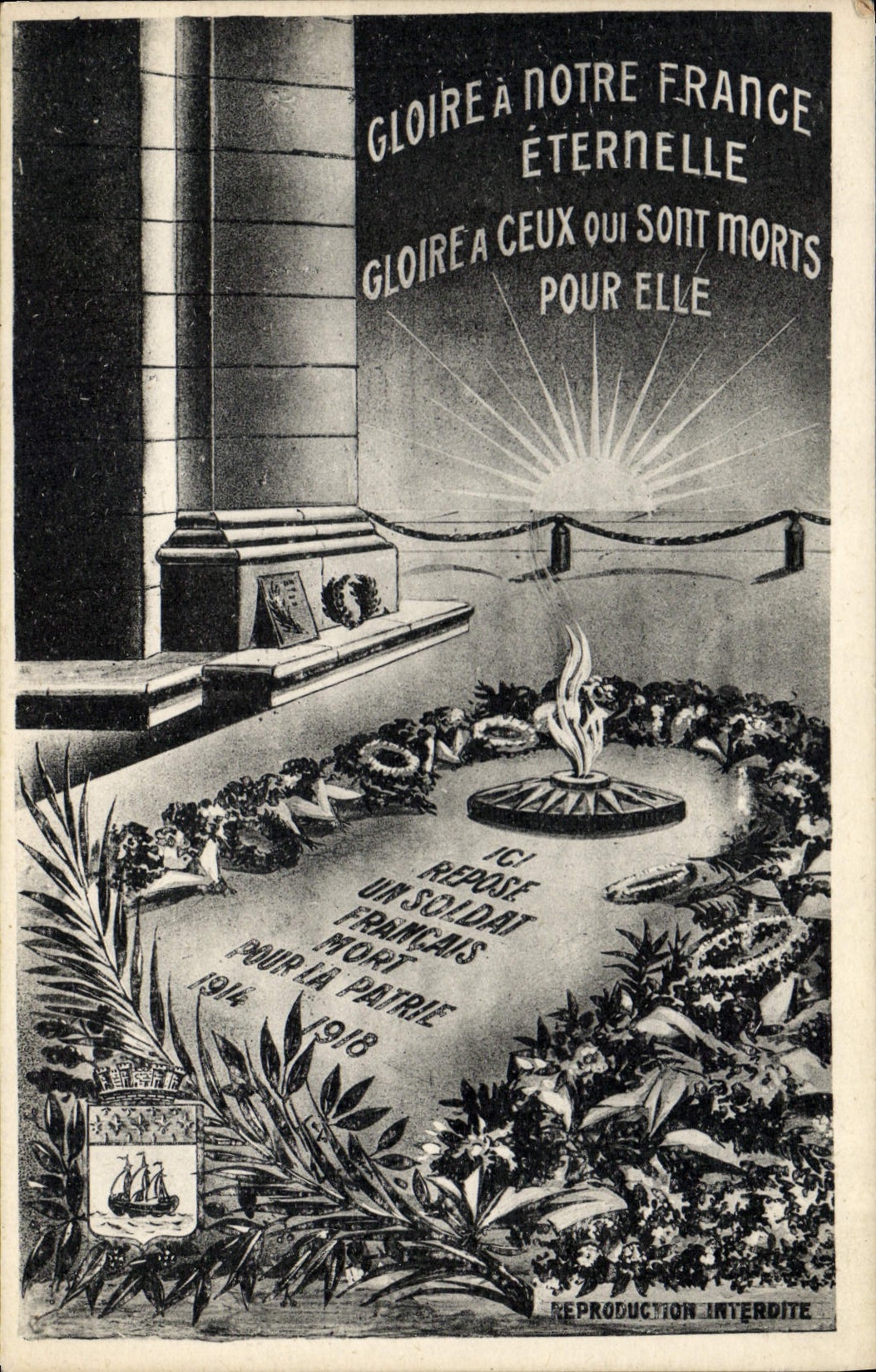 CPA Gloire a notre France Eternelle Cloire a ceux qui sont Morts pour elle
