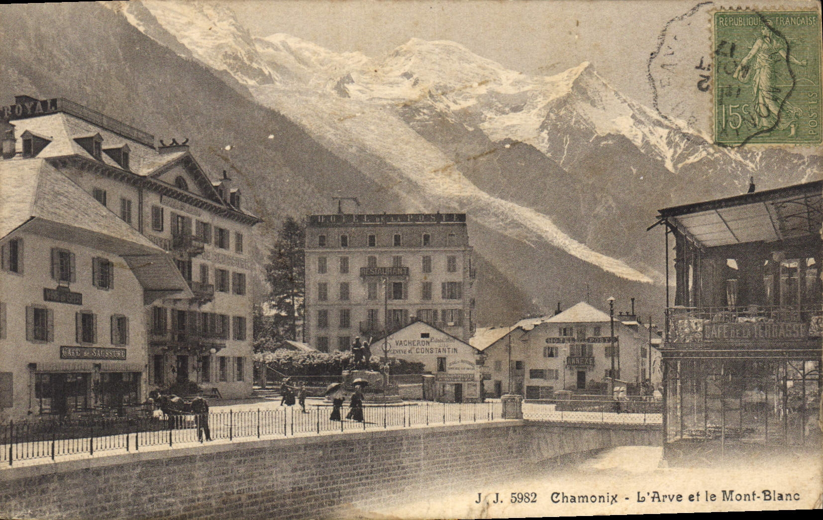CPA Chamonix l'Avre et le Mont Blanc 
