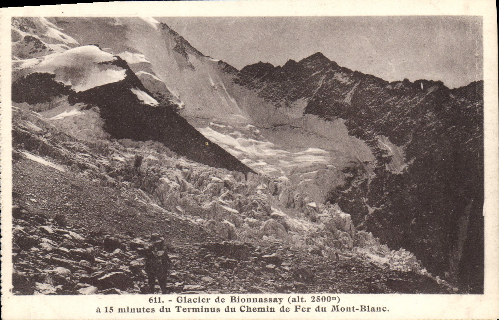CPA Glacier de Bionnassay a 15 minutes du Terminus du Chemin de Fer du Mont Blanc