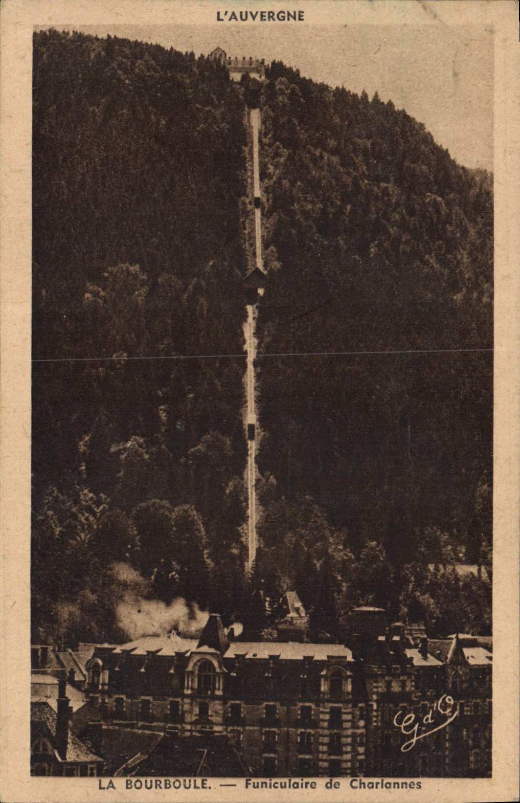 CPA La Bourboule Funiculaire de Charlannes