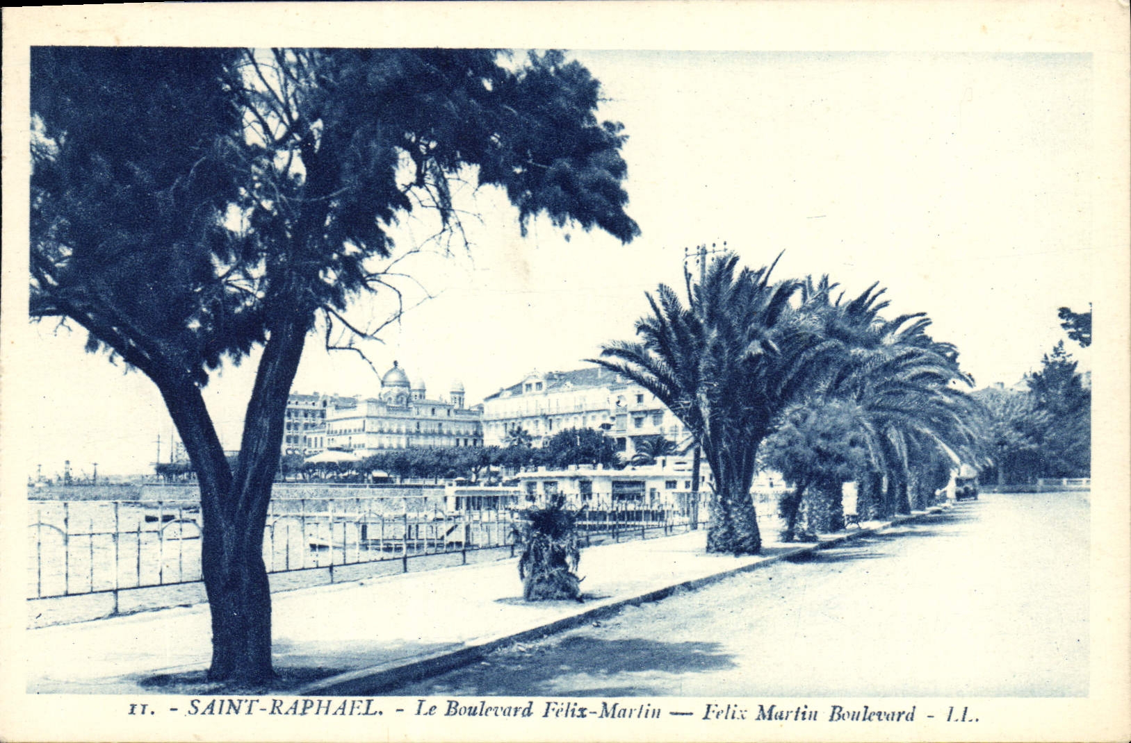 CPA Saint Raphael Le Boulevard Felix Marlin 