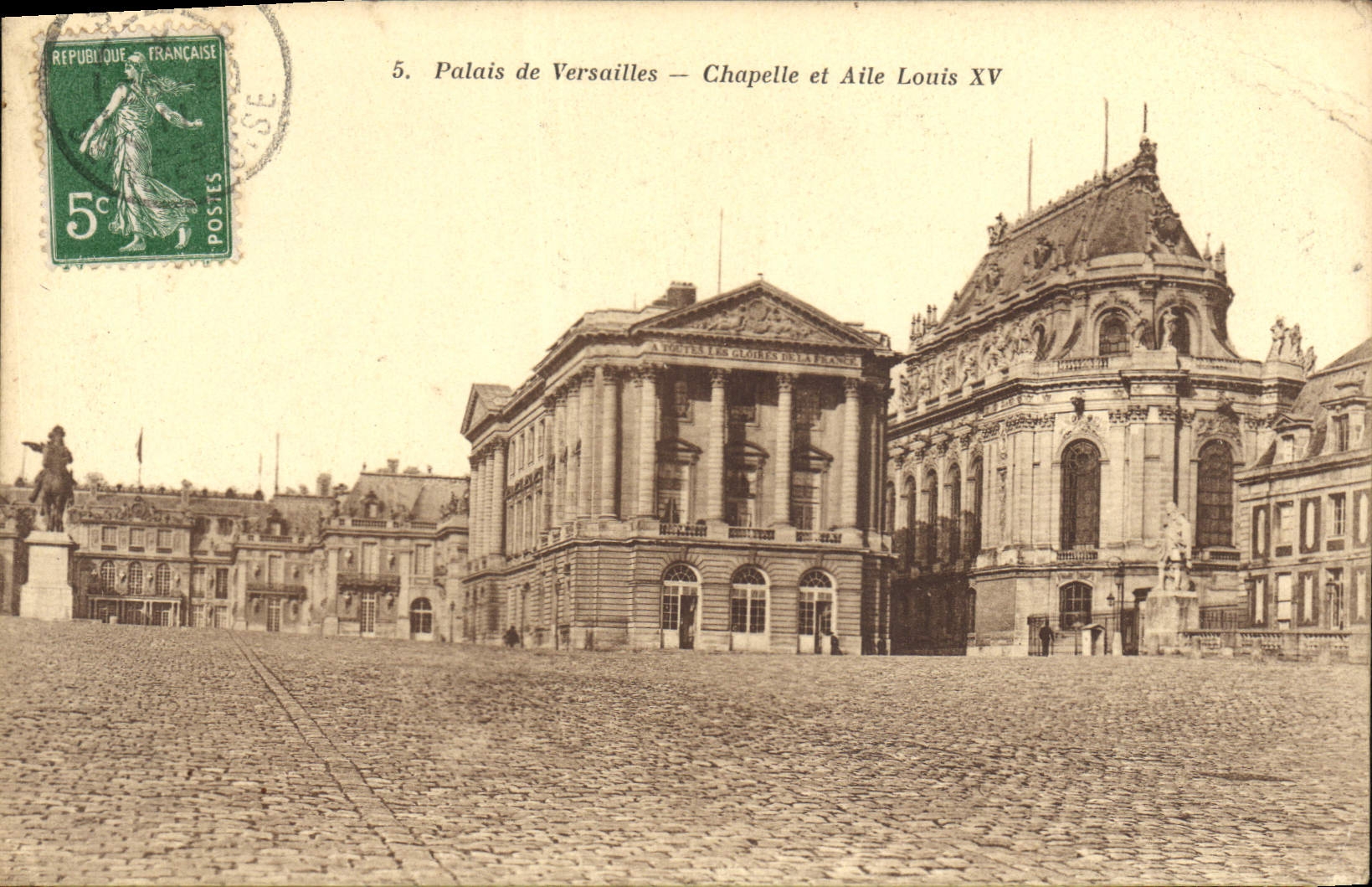 CPA Palais de Versailles Chapelle et Aile Louis XV 