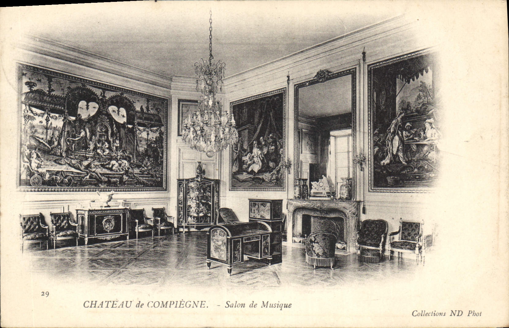 CPA Chateu de Compiegne Salon de Mussique 