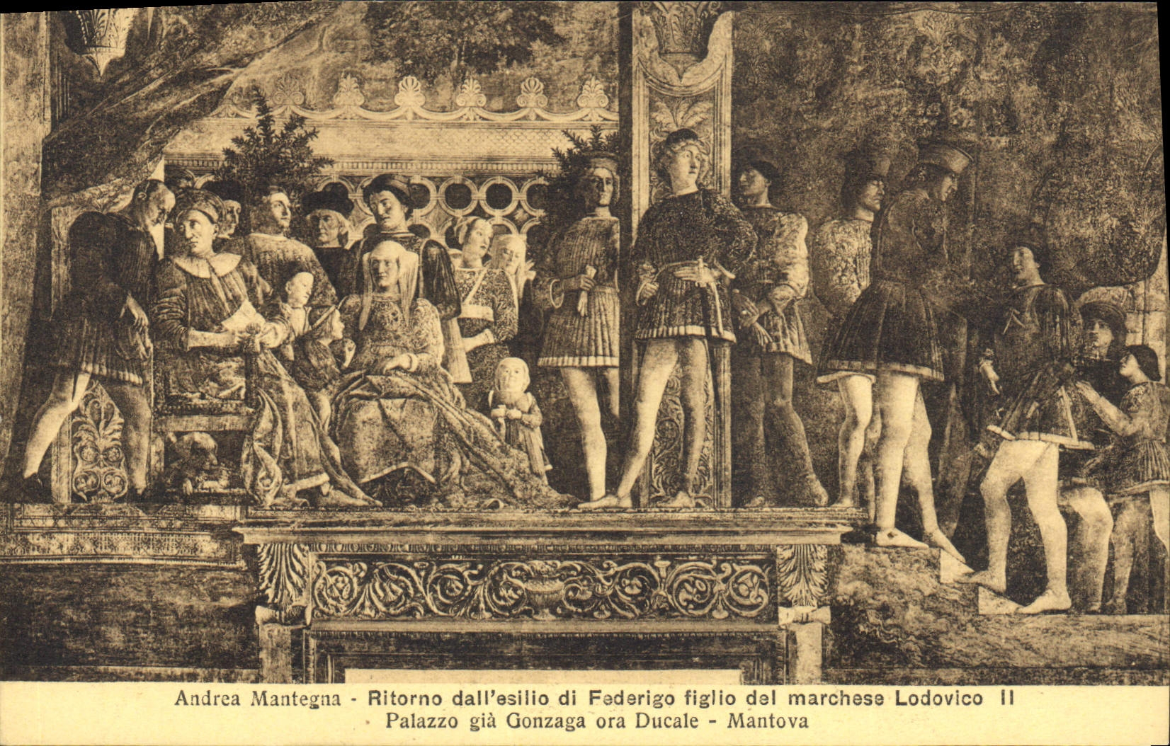 CPA Andrea Mantegna Ritorno dall'esilio di Federigo figlio del marchese Lodovico Palazzo gia Gonzaga