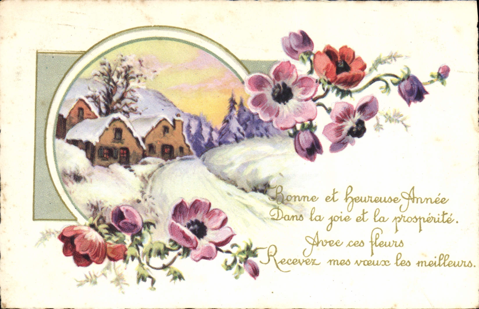 CPA Fantaisie Fleurs