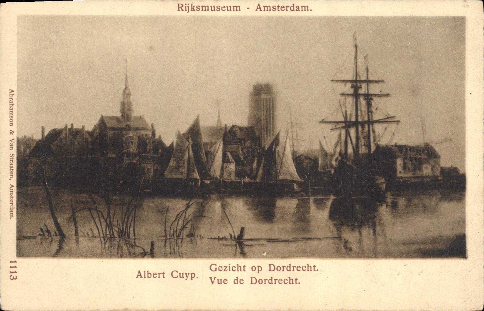 CPA Rijksemuseum Amsterdam Albert Cuyp Vue de Dordecht