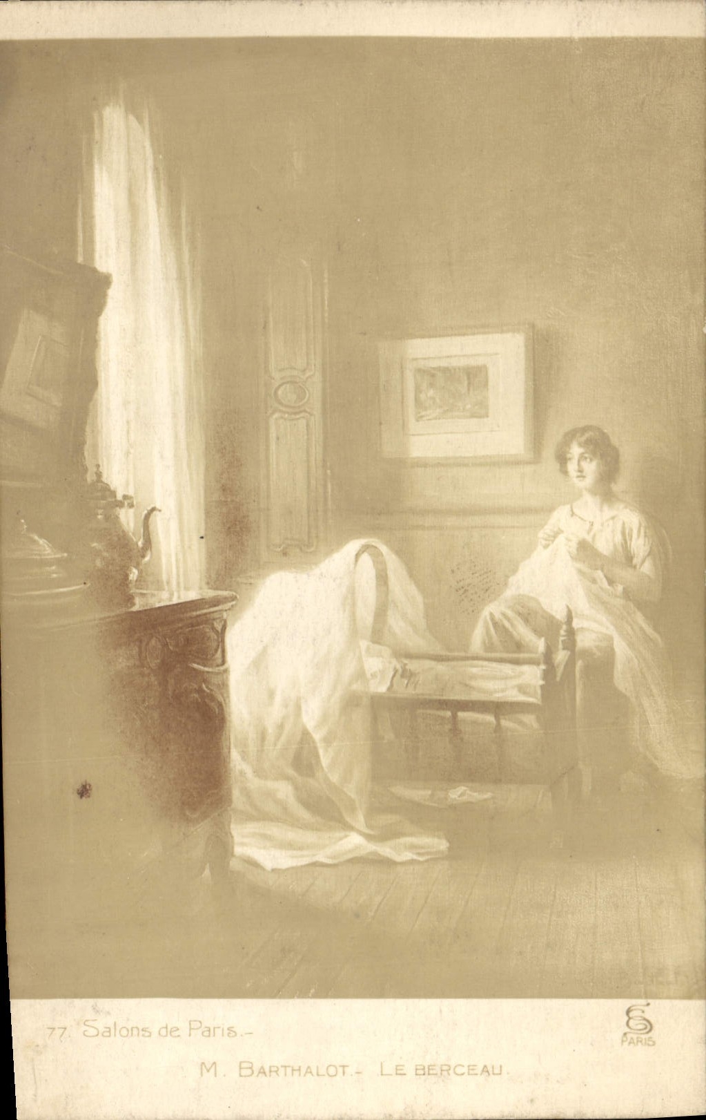 CPA Salons de Paris M Barthalot Le Berceau 