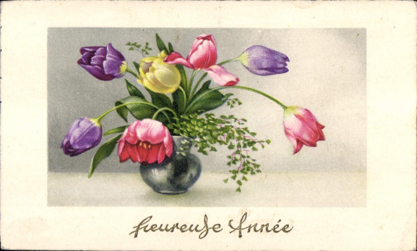 CPA Fantaisie Fleurs