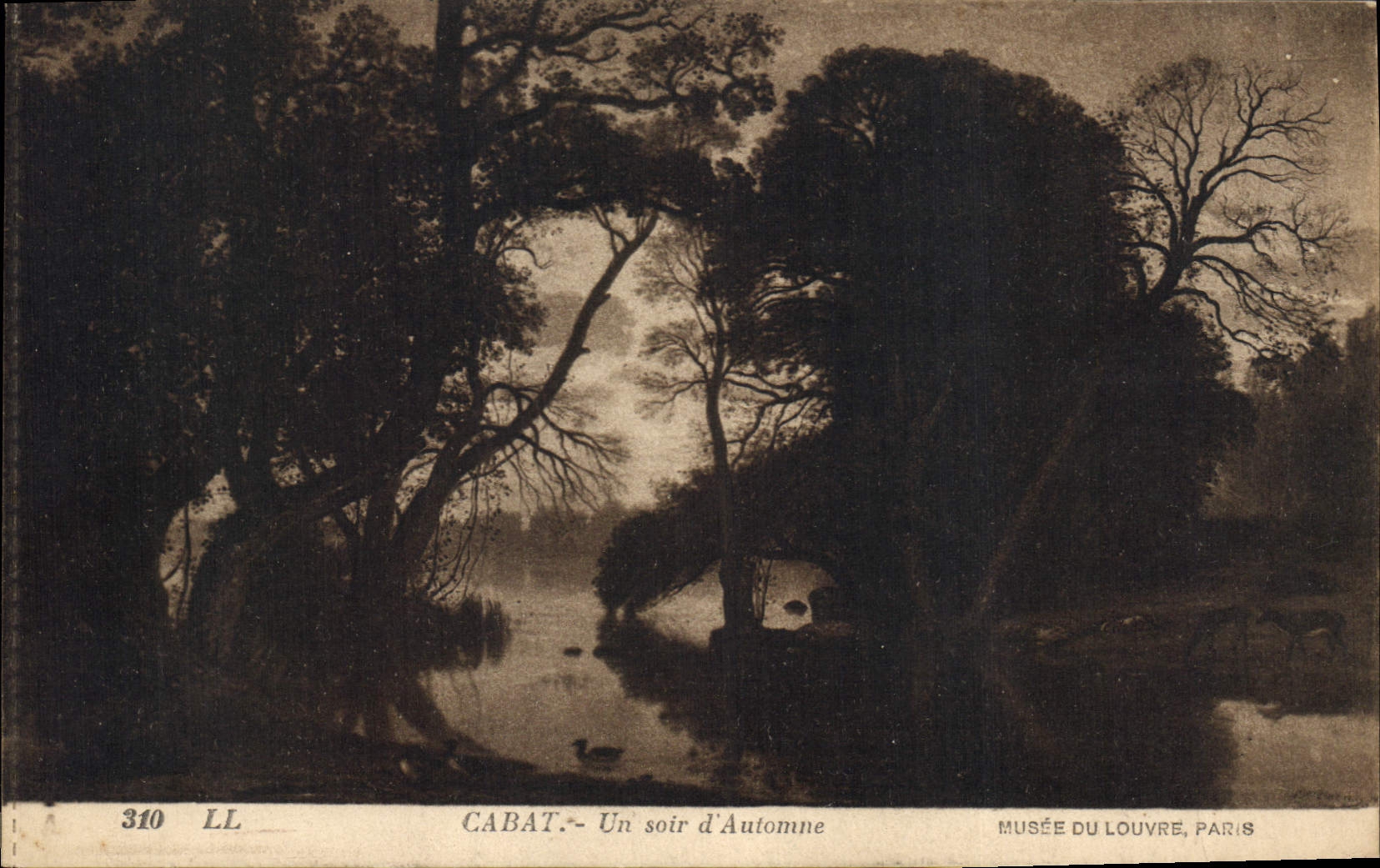 CPA Musee du Louvre Cabat Un soir d'Automne 