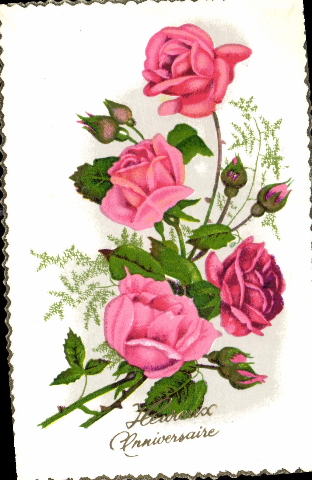 CPA Fantaisie Fleurs