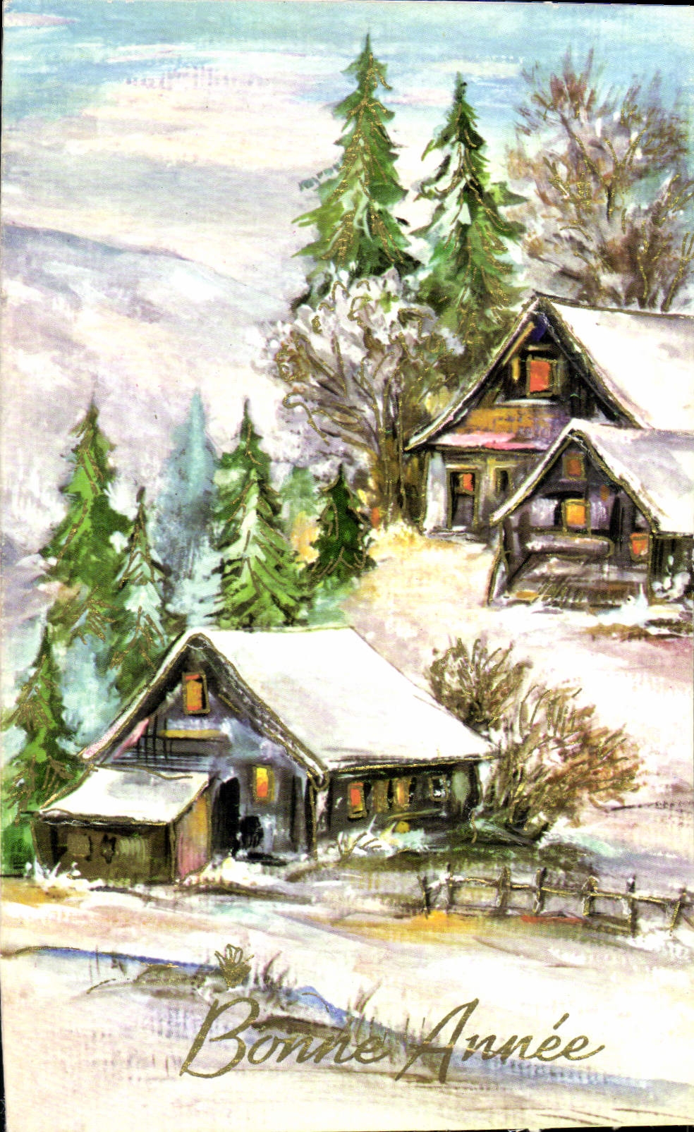 CPA Bonne annee