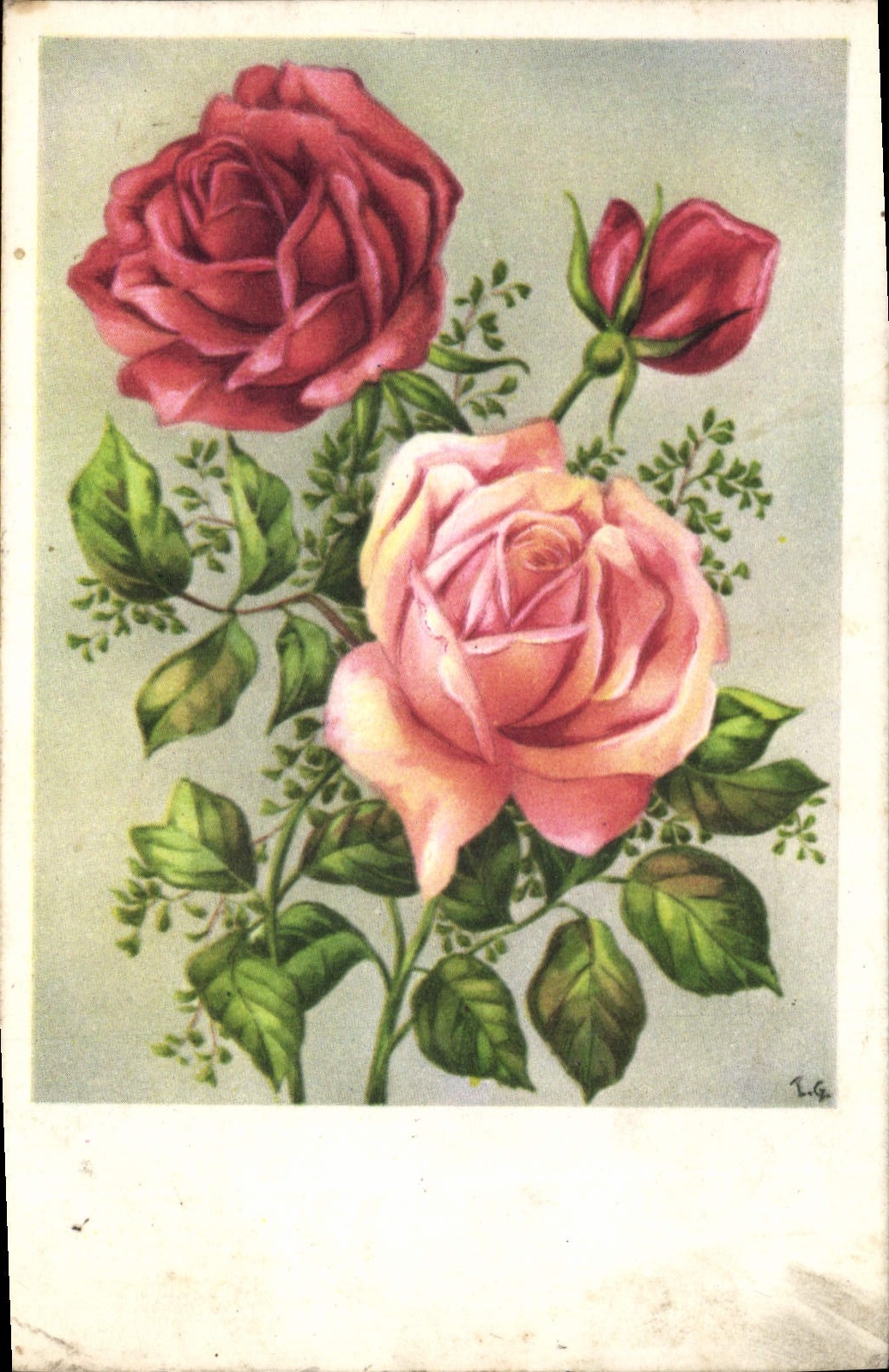 CPA Fantaisie Fleurs