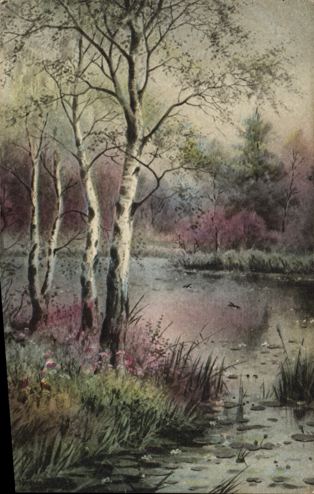 CPA Florence House Barnes London Rembrandt Coloured Gravure 