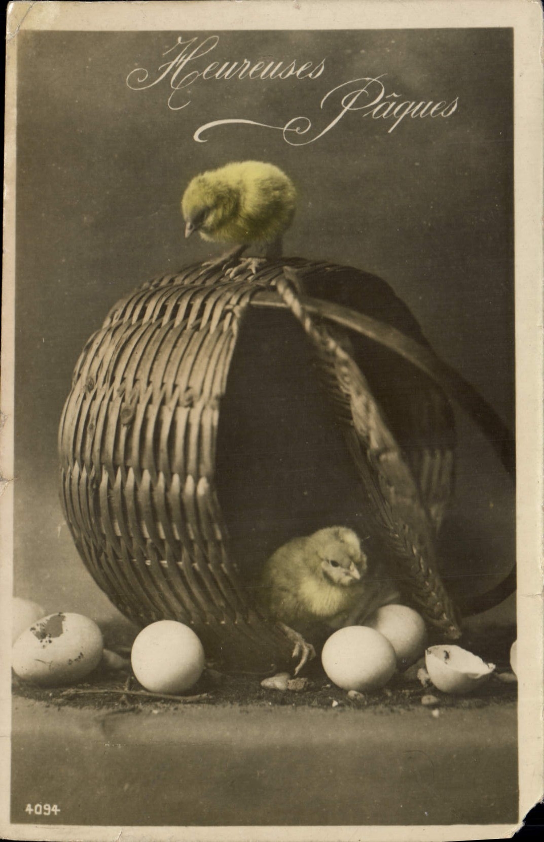 CPA Pâques Poussins