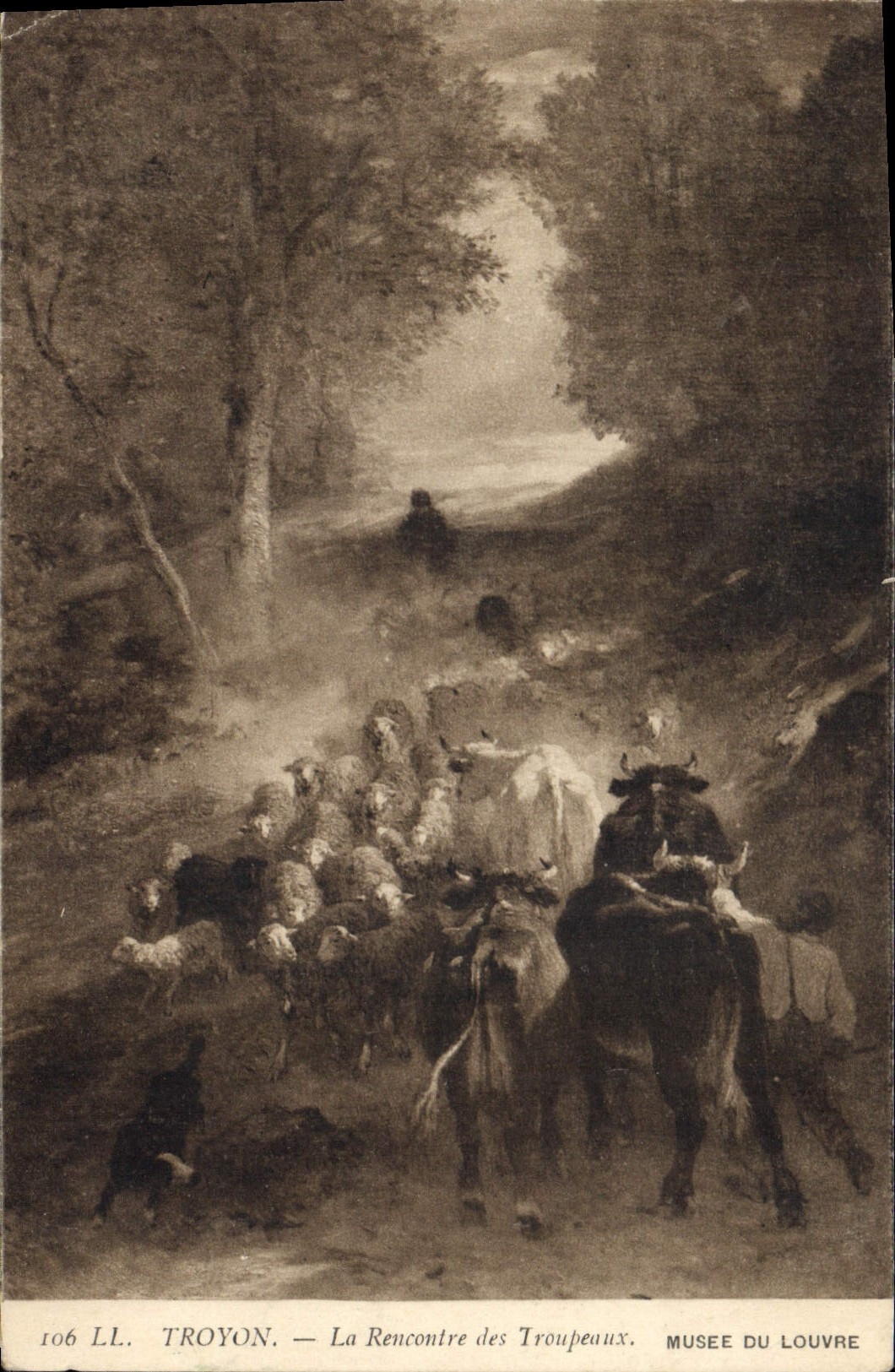 CPA Musee de Louvre Troyon Le Rencontre des Troupeaux 