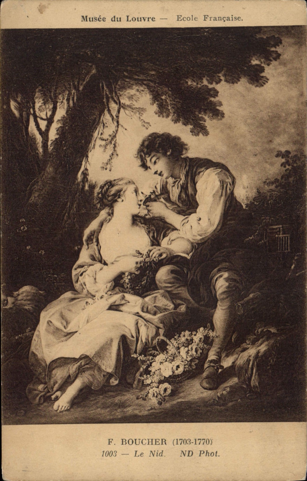 CPA Musee de Louvre Ecole Francaise F Boucher Le Nid 