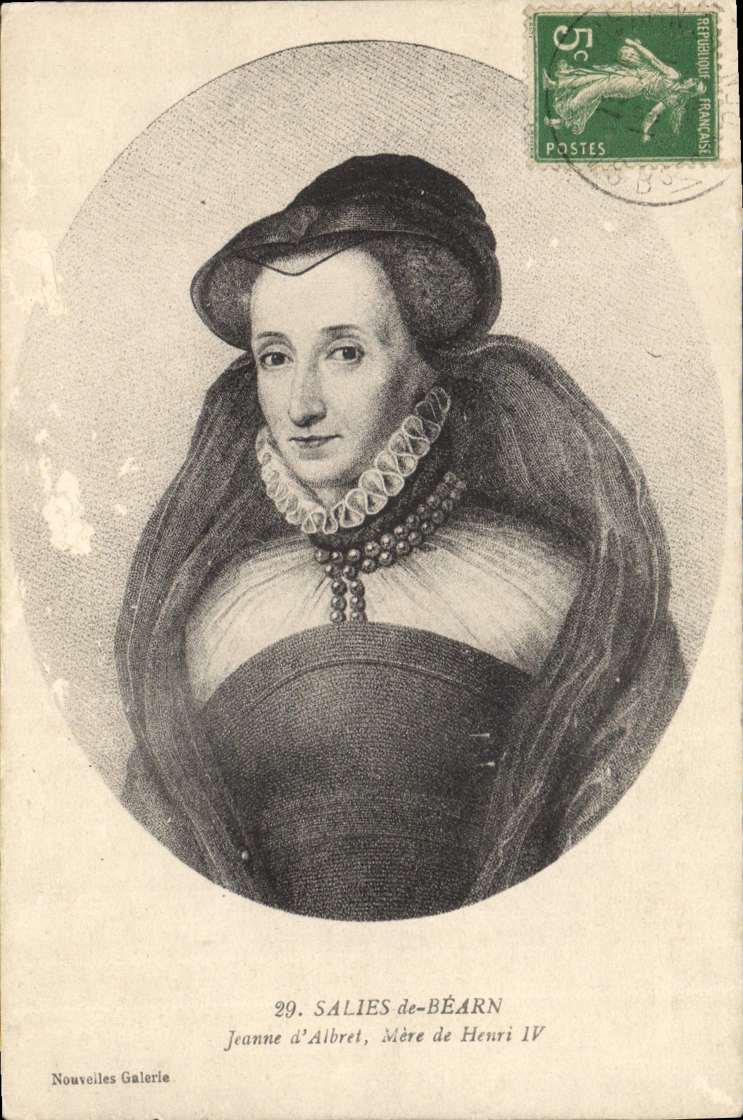 CPA Salies de Bearn Jeanne d'Albret Mere de Henri IV 