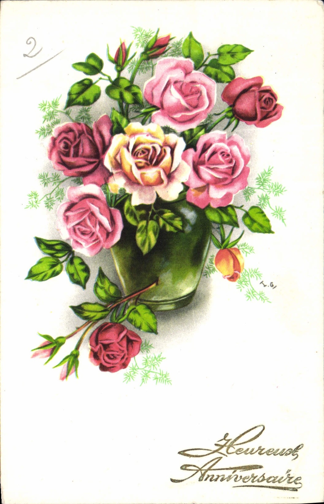 CPA Fantaisie Fleurs