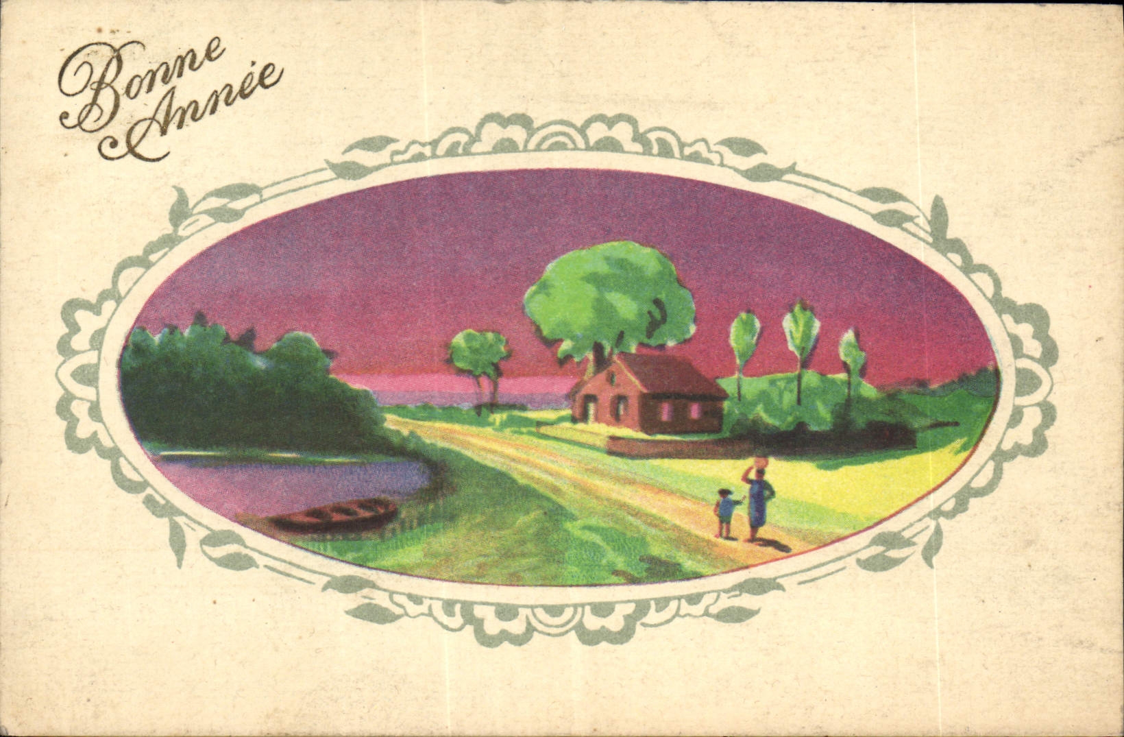 CPA Bonne annee